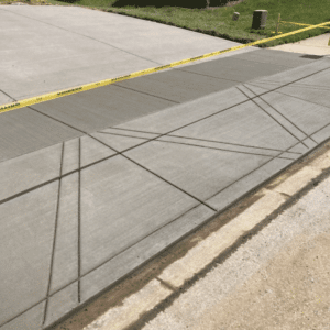 Decorative Standard Finish Concrete Sidewalk
